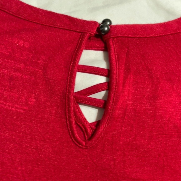 🌟SALE🌟🌺TORRID SUPER SOFT KNITS Choker Criss Cross Front Babydoll Top🌺 - Picture 8 of 16